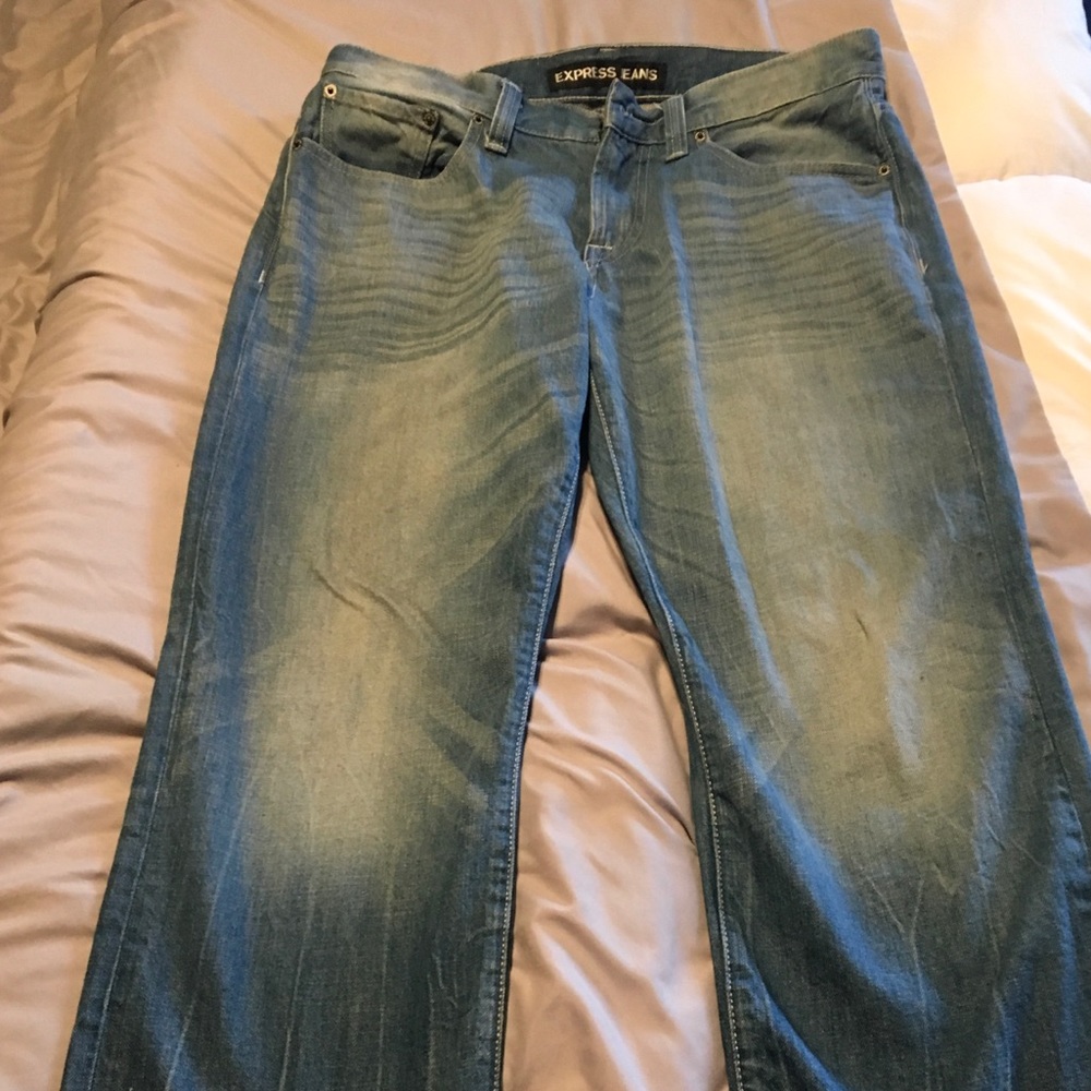 Express Loose Fit Boot Cut Jeans